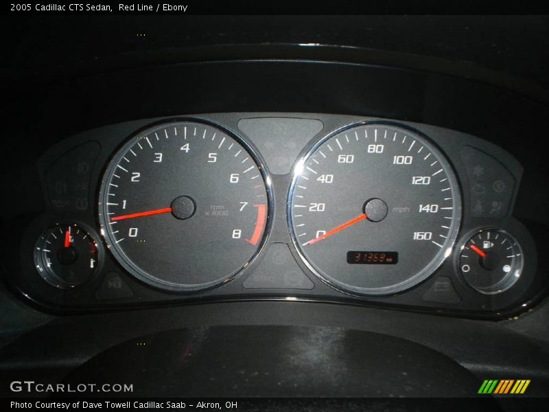 Red Line / Ebony 2005 Cadillac CTS Sedan