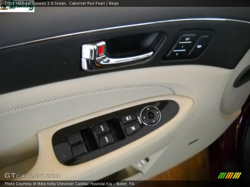Cabernet Red Pearl / Beige 2009 Hyundai Genesis 3.8 Sedan