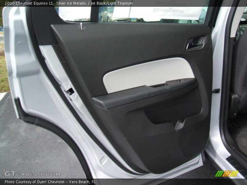 Silver Ice Metallic / Jet Black/Light Titanium 2010 Chevrolet Equinox LS