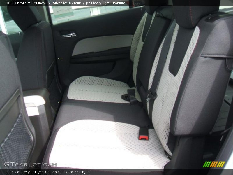 Silver Ice Metallic / Jet Black/Light Titanium 2010 Chevrolet Equinox LS