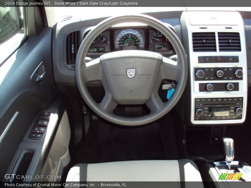 Stone White / Dark Slate Gray/Light Graystone 2009 Dodge Journey SXT
