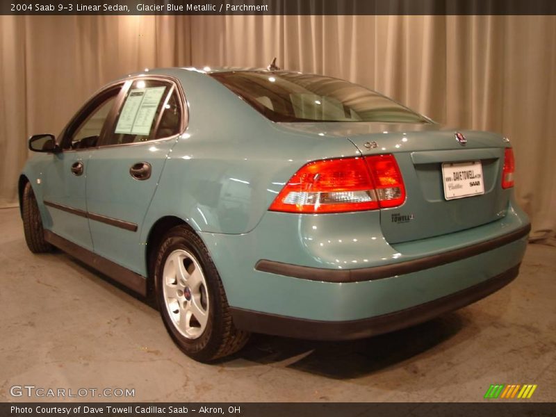 Glacier Blue Metallic / Parchment 2004 Saab 9-3 Linear Sedan