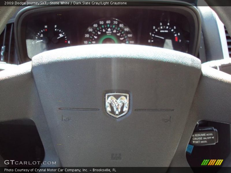 Stone White / Dark Slate Gray/Light Graystone 2009 Dodge Journey SXT