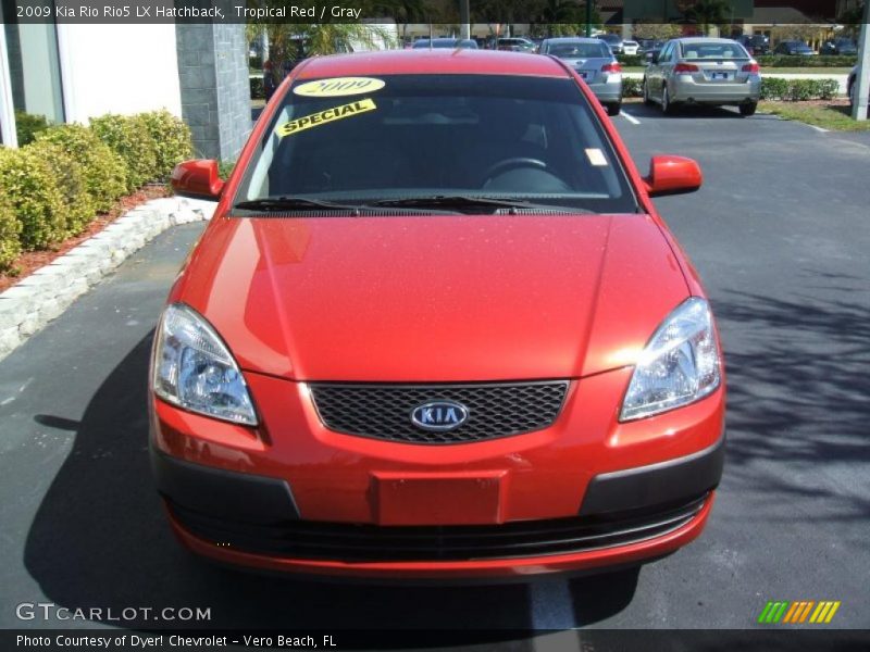 Tropical Red / Gray 2009 Kia Rio Rio5 LX Hatchback