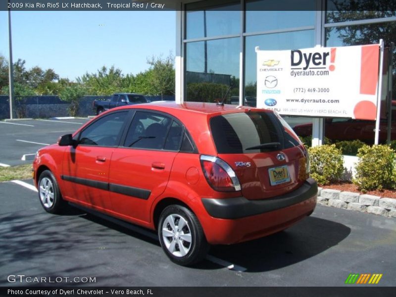 Tropical Red / Gray 2009 Kia Rio Rio5 LX Hatchback