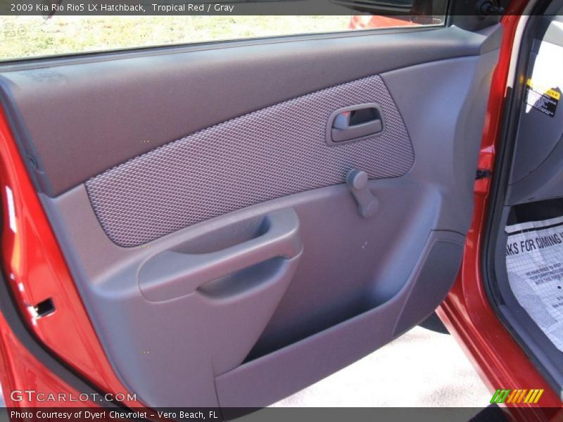 Tropical Red / Gray 2009 Kia Rio Rio5 LX Hatchback