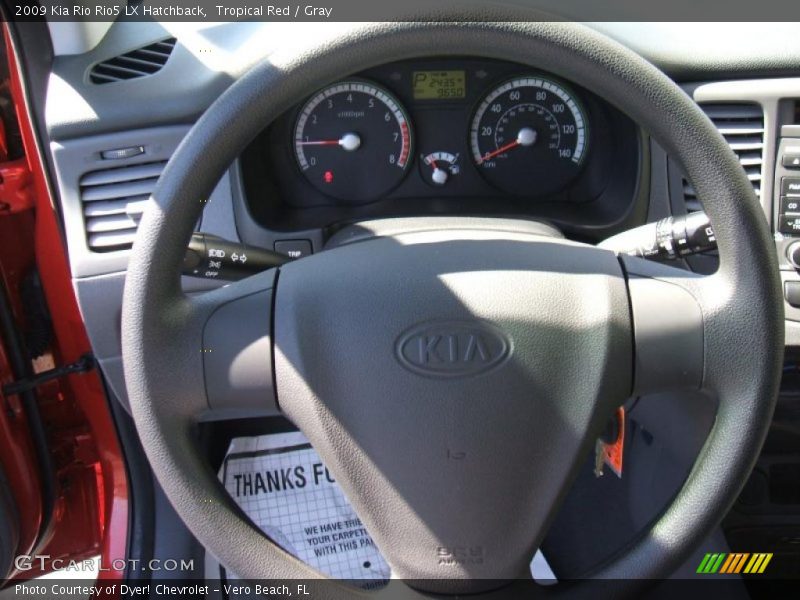 Tropical Red / Gray 2009 Kia Rio Rio5 LX Hatchback