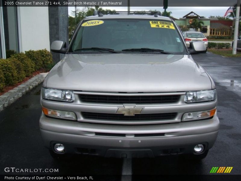 Silver Birch Metallic / Tan/Neutral 2005 Chevrolet Tahoe Z71 4x4
