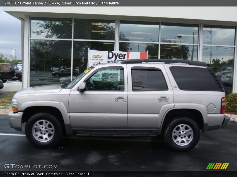 Silver Birch Metallic / Tan/Neutral 2005 Chevrolet Tahoe Z71 4x4