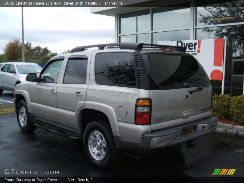 Silver Birch Metallic / Tan/Neutral 2005 Chevrolet Tahoe Z71 4x4