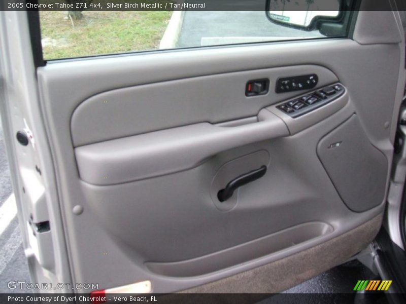 Silver Birch Metallic / Tan/Neutral 2005 Chevrolet Tahoe Z71 4x4