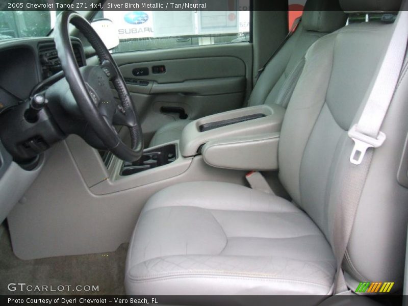 Silver Birch Metallic / Tan/Neutral 2005 Chevrolet Tahoe Z71 4x4