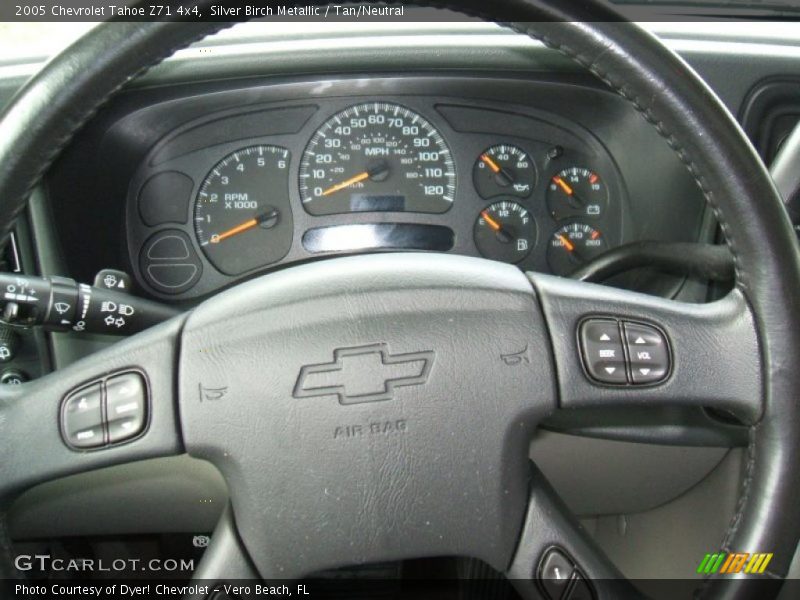 Silver Birch Metallic / Tan/Neutral 2005 Chevrolet Tahoe Z71 4x4