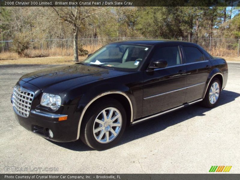 Brilliant Black Crystal Pearl / Dark Slate Gray 2008 Chrysler 300 Limited