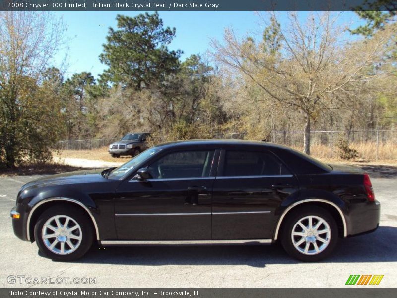 Brilliant Black Crystal Pearl / Dark Slate Gray 2008 Chrysler 300 Limited