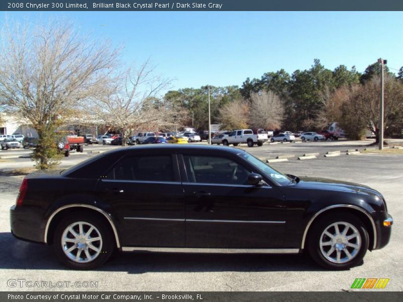 Brilliant Black Crystal Pearl / Dark Slate Gray 2008 Chrysler 300 Limited