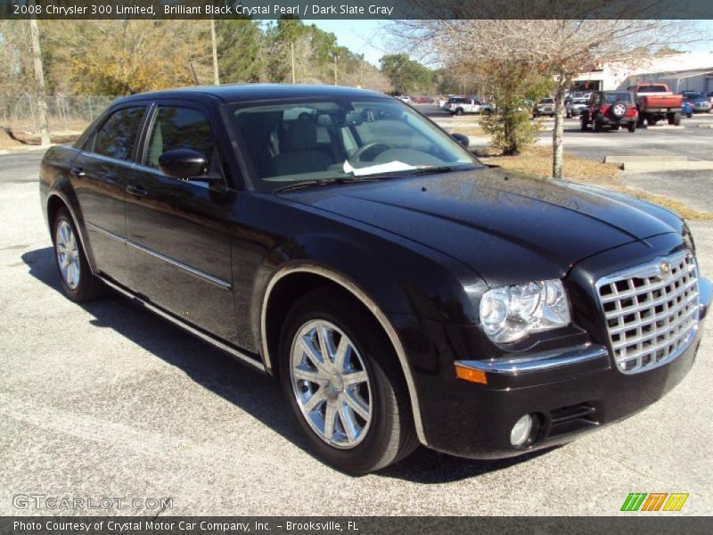Brilliant Black Crystal Pearl / Dark Slate Gray 2008 Chrysler 300 Limited