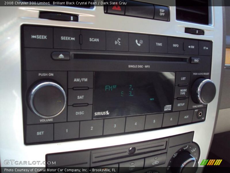 Brilliant Black Crystal Pearl / Dark Slate Gray 2008 Chrysler 300 Limited