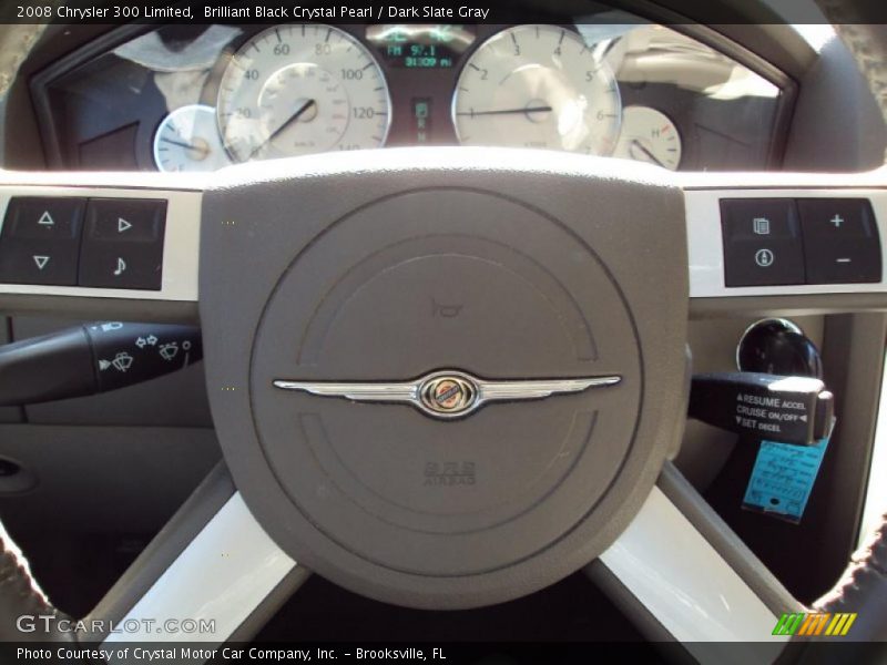 Brilliant Black Crystal Pearl / Dark Slate Gray 2008 Chrysler 300 Limited