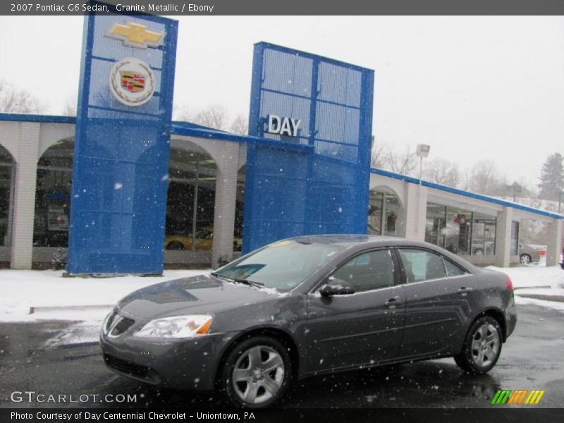 Granite Metallic / Ebony 2007 Pontiac G6 Sedan