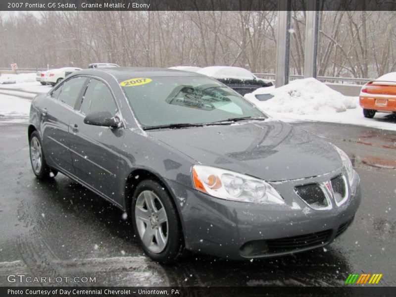 Granite Metallic / Ebony 2007 Pontiac G6 Sedan