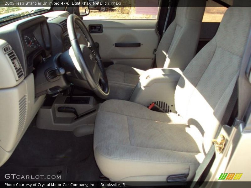 Light Khaki Metallic / Khaki 2005 Jeep Wrangler Unlimited 4x4
