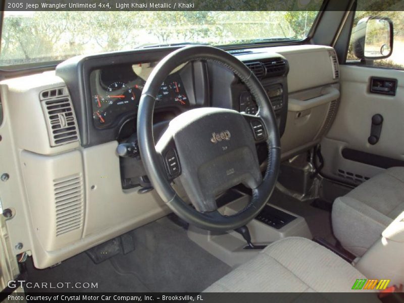 Light Khaki Metallic / Khaki 2005 Jeep Wrangler Unlimited 4x4
