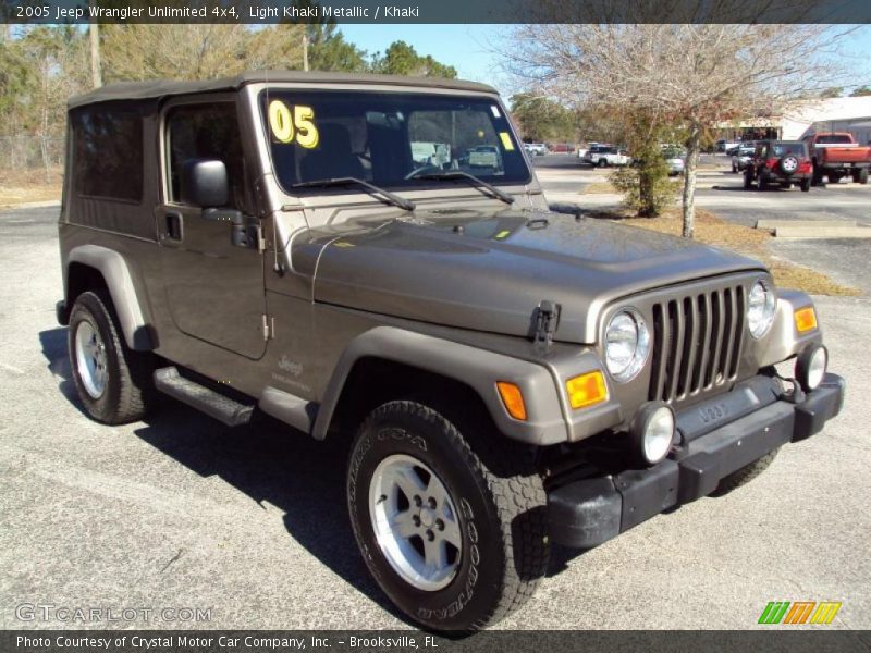 Light Khaki Metallic / Khaki 2005 Jeep Wrangler Unlimited 4x4