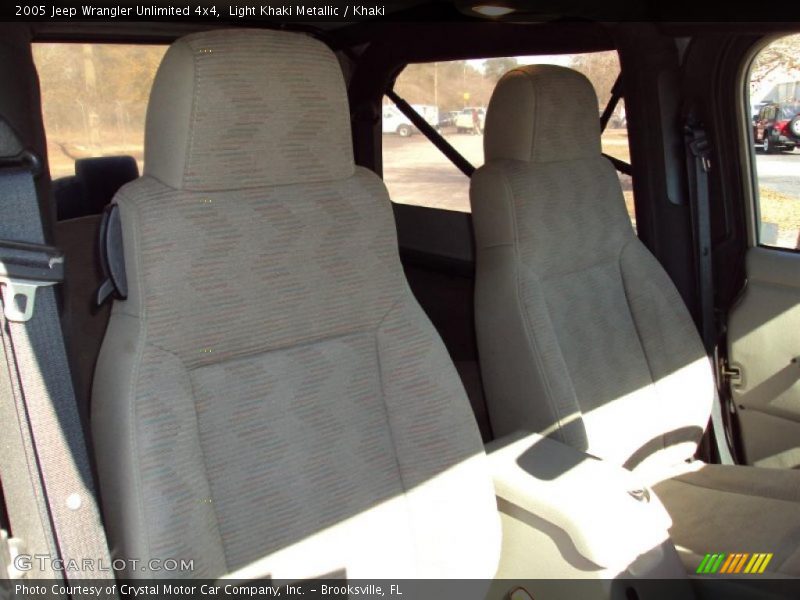 Light Khaki Metallic / Khaki 2005 Jeep Wrangler Unlimited 4x4