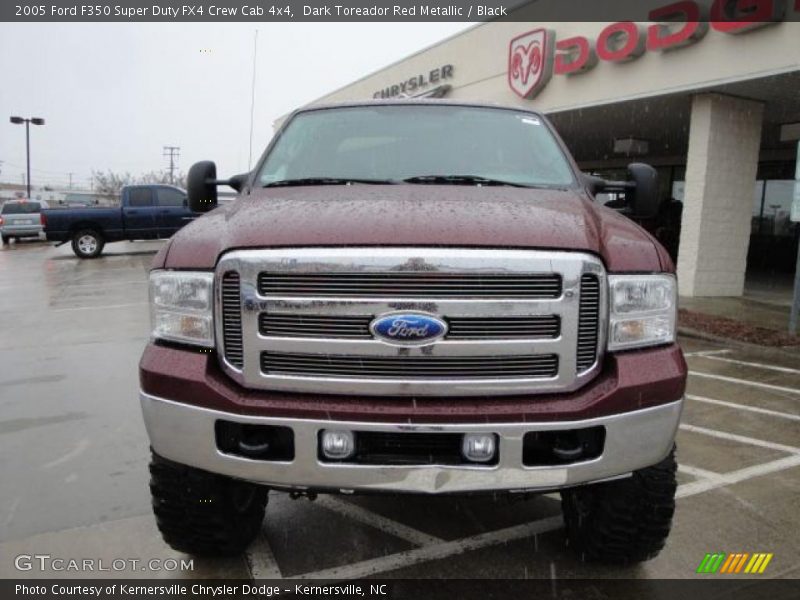 Dark Toreador Red Metallic / Black 2005 Ford F350 Super Duty FX4 Crew Cab 4x4