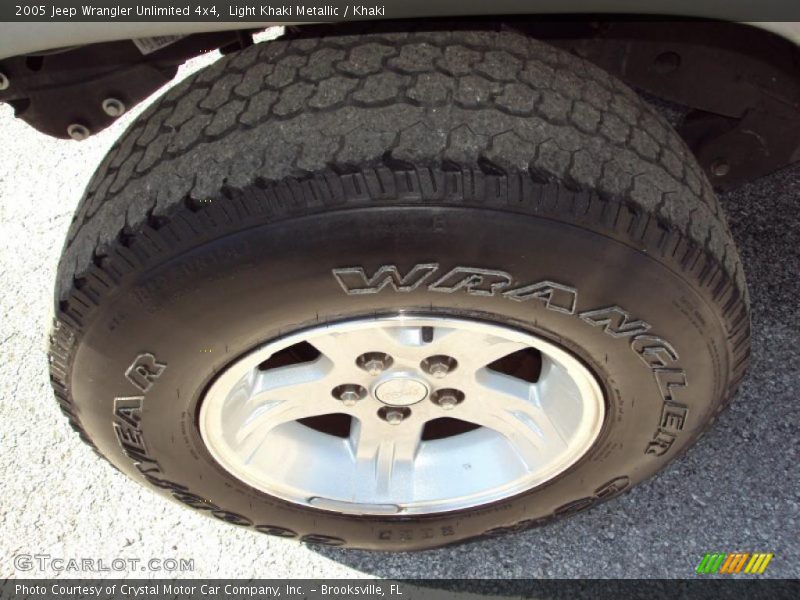 Light Khaki Metallic / Khaki 2005 Jeep Wrangler Unlimited 4x4