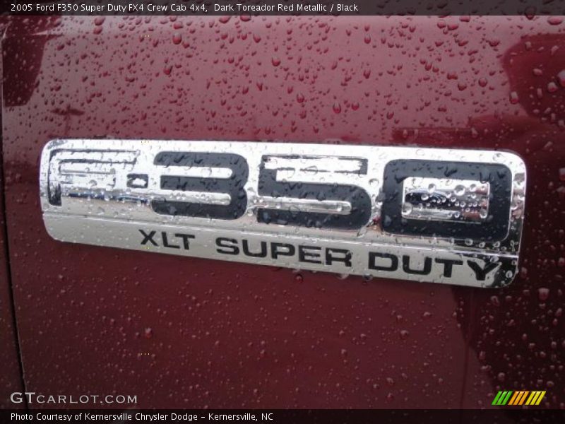 Dark Toreador Red Metallic / Black 2005 Ford F350 Super Duty FX4 Crew Cab 4x4