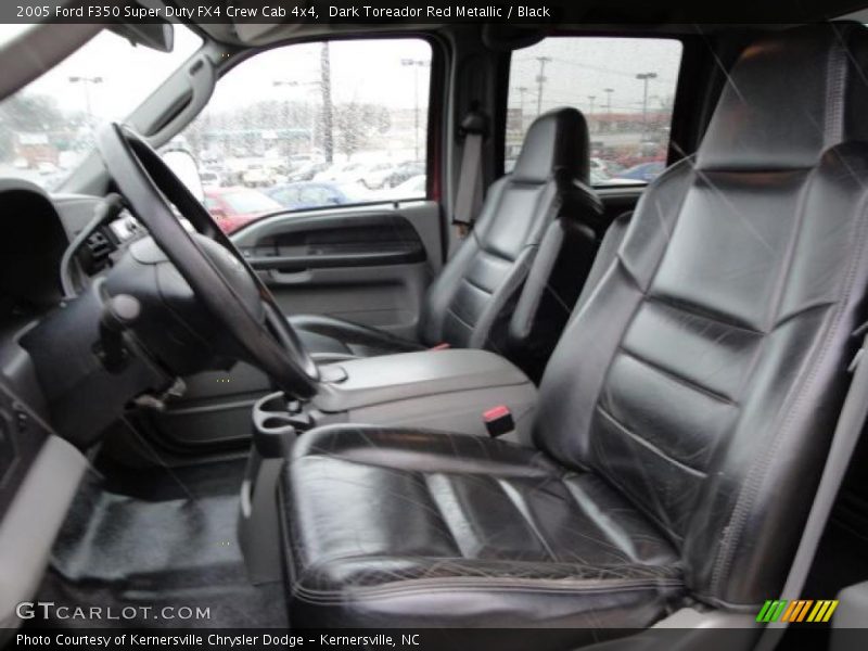 Dark Toreador Red Metallic / Black 2005 Ford F350 Super Duty FX4 Crew Cab 4x4
