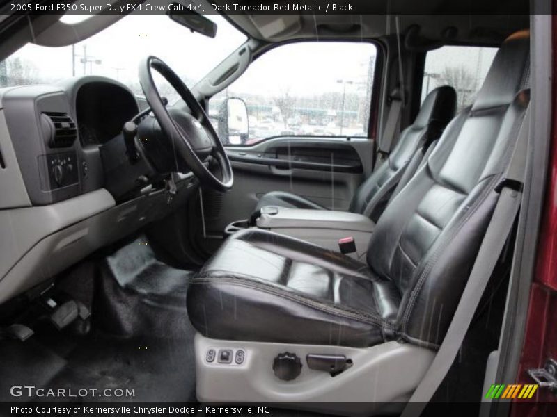Dark Toreador Red Metallic / Black 2005 Ford F350 Super Duty FX4 Crew Cab 4x4