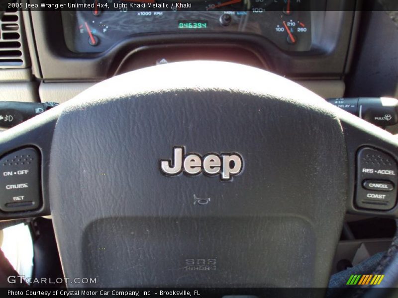 Light Khaki Metallic / Khaki 2005 Jeep Wrangler Unlimited 4x4