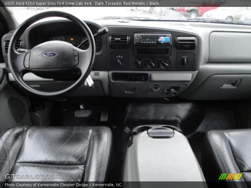 Dark Toreador Red Metallic / Black 2005 Ford F350 Super Duty FX4 Crew Cab 4x4