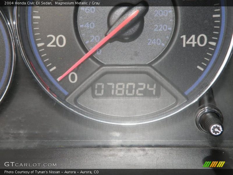 Magnesium Metallic / Gray 2004 Honda Civic EX Sedan