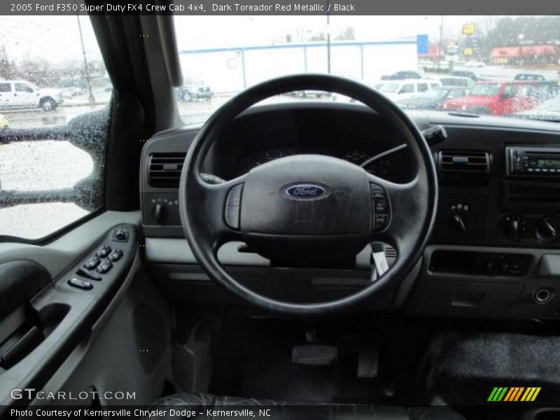 Dark Toreador Red Metallic / Black 2005 Ford F350 Super Duty FX4 Crew Cab 4x4