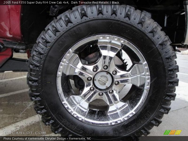 Dark Toreador Red Metallic / Black 2005 Ford F350 Super Duty FX4 Crew Cab 4x4