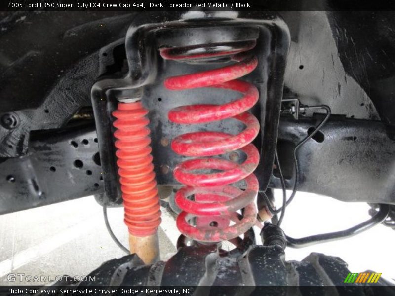 Dark Toreador Red Metallic / Black 2005 Ford F350 Super Duty FX4 Crew Cab 4x4