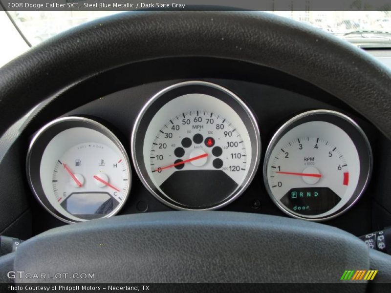 Steel Blue Metallic / Dark Slate Gray 2008 Dodge Caliber SXT