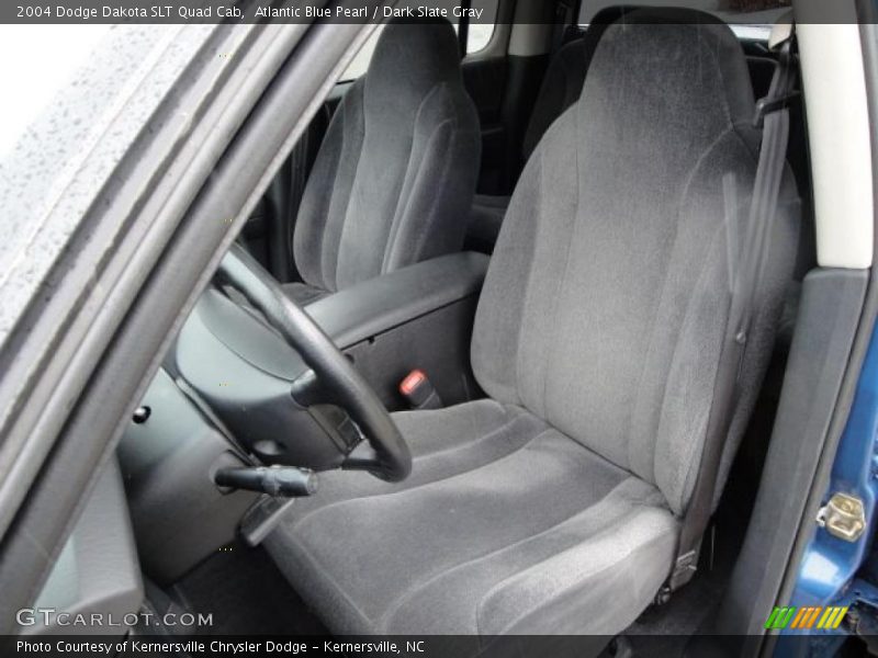 Atlantic Blue Pearl / Dark Slate Gray 2004 Dodge Dakota SLT Quad Cab