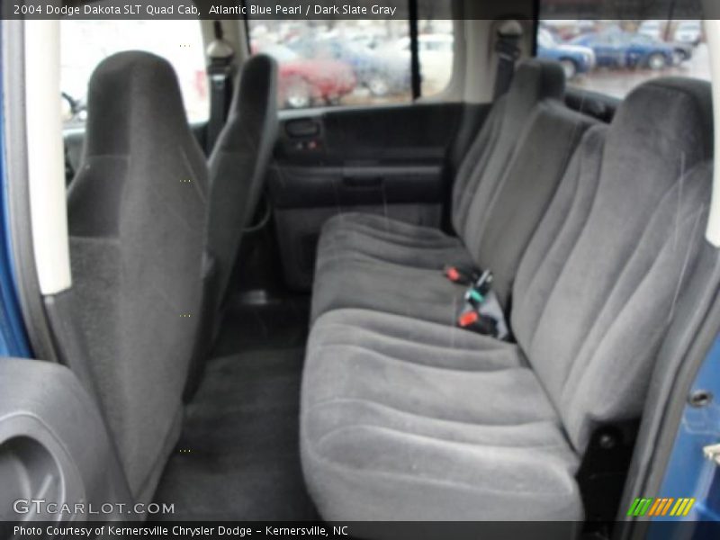 Atlantic Blue Pearl / Dark Slate Gray 2004 Dodge Dakota SLT Quad Cab