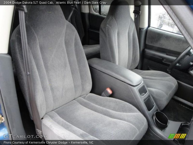 Atlantic Blue Pearl / Dark Slate Gray 2004 Dodge Dakota SLT Quad Cab