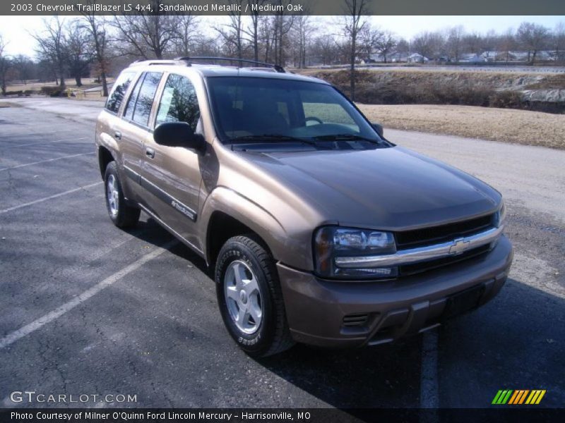 Sandalwood Metallic / Medium Oak 2003 Chevrolet TrailBlazer LS 4x4