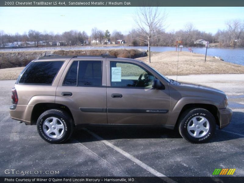 Sandalwood Metallic / Medium Oak 2003 Chevrolet TrailBlazer LS 4x4