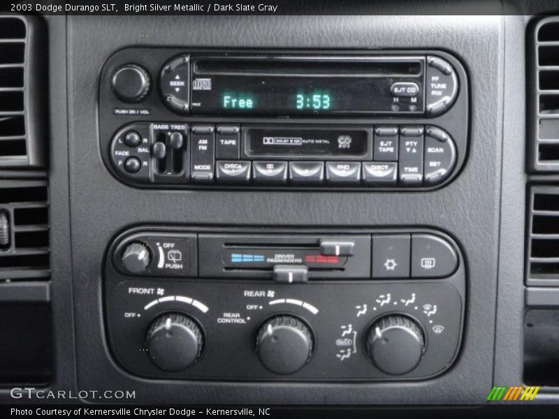 Bright Silver Metallic / Dark Slate Gray 2003 Dodge Durango SLT