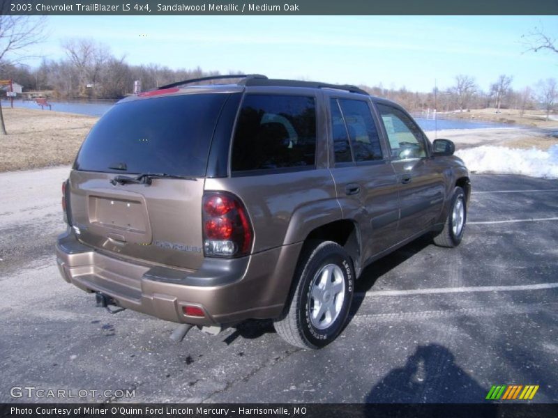 Sandalwood Metallic / Medium Oak 2003 Chevrolet TrailBlazer LS 4x4