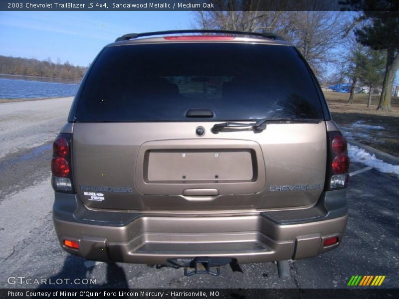Sandalwood Metallic / Medium Oak 2003 Chevrolet TrailBlazer LS 4x4