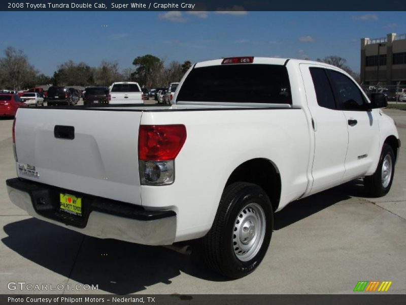 Super White / Graphite Gray 2008 Toyota Tundra Double Cab